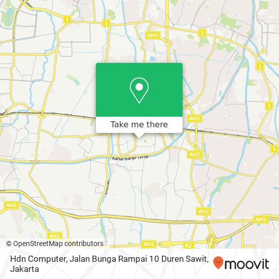 Hdn Computer, Jalan Bunga Rampai 10 Duren Sawit map