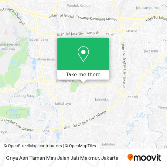 Griya Asri Taman Mini Jalan Jati Makmur map