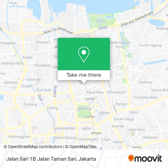 Jalan Sari 1B Jalan Taman Sari map