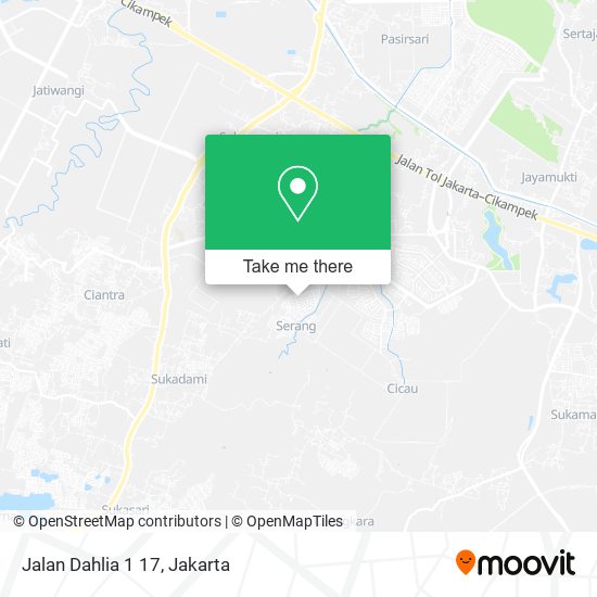 Jalan Dahlia 1 17, Cikarang Selatan map