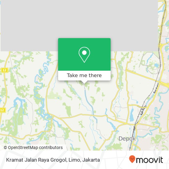 Kramat Jalan Raya Grogol, Limo map