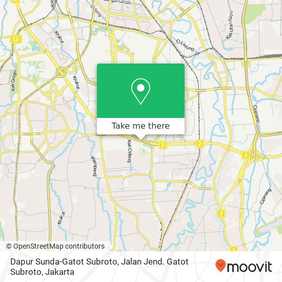 Dapur Sunda-Gatot Subroto, Jalan Jend. Gatot Subroto map