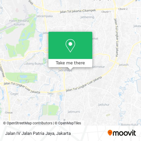 Jalan IV Jalan Patria Jaya map
