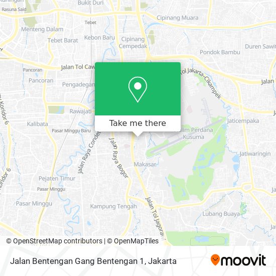 Jalan Bentengan Gang Bentengan 1 map