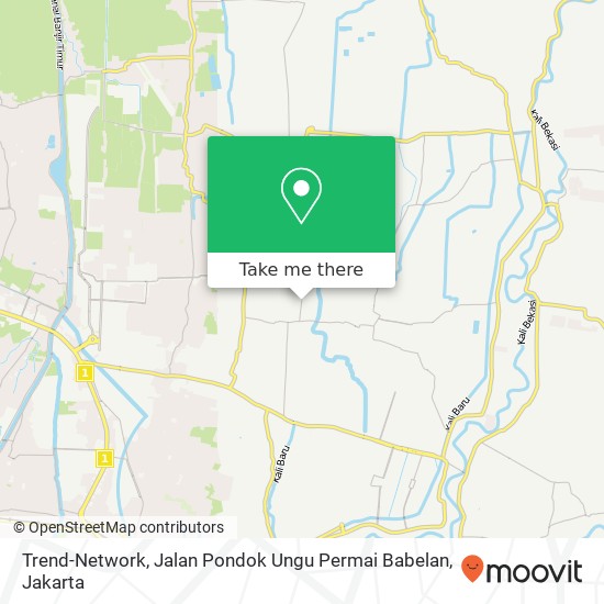 Trend-Network, Jalan Pondok Ungu Permai Babelan map