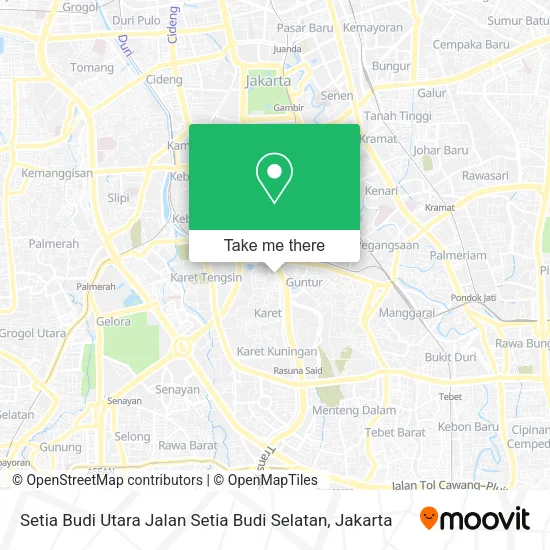 Setia Budi Utara Jalan Setia Budi Selatan map