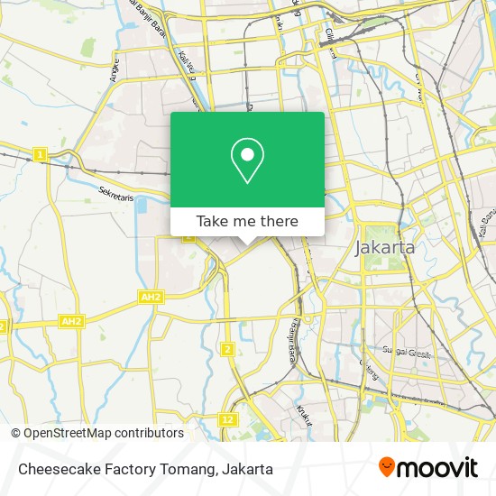 Cheesecake Factory Tomang map