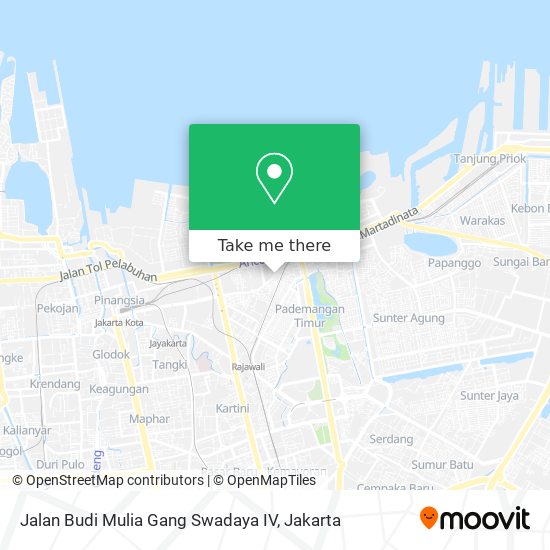 Jalan Budi Mulia Gang Swadaya IV map