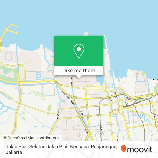 Jalan Pluit Selatan Jalan Pluit Kencana, Penjaringan map