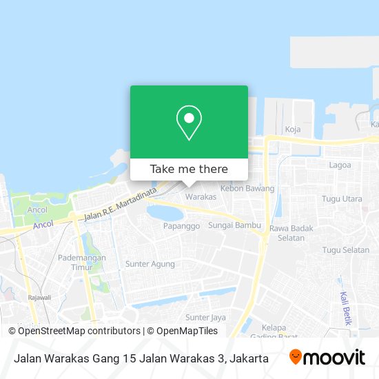 Jalan Warakas Gang 15 Jalan Warakas 3 map