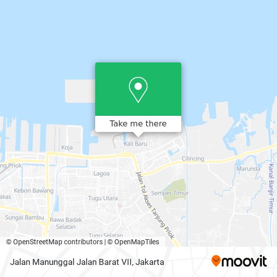 Jalan Manunggal Jalan Barat VII map