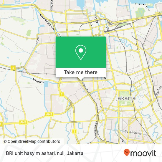 BRI unit hasyim ashari, null map