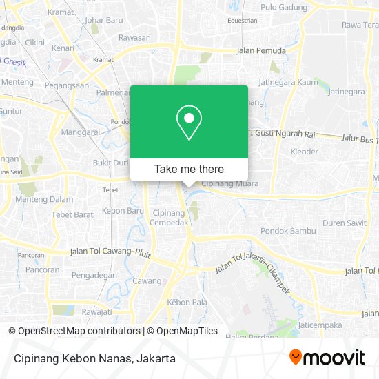 Cipinang Kebon Nanas map