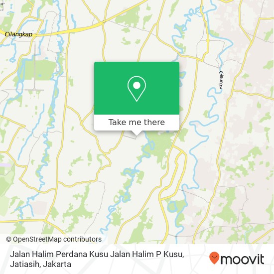 Jalan Halim Perdana Kusu Jalan Halim P Kusu, Jatiasih map