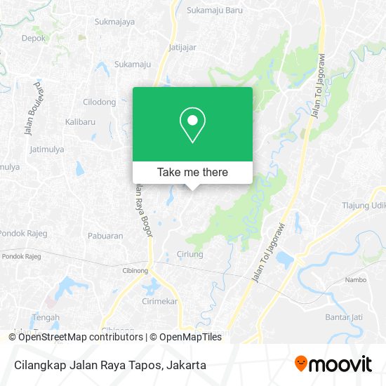 Cilangkap Jalan Raya Tapos map