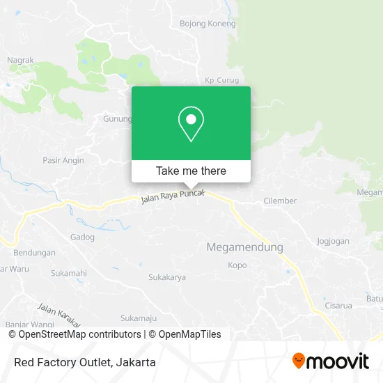 Red Factory Outlet map