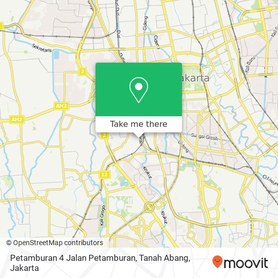 Petamburan 4 Jalan Petamburan, Tanah Abang map