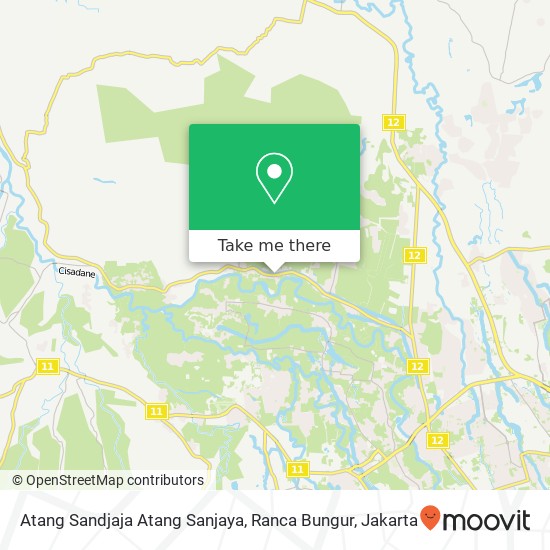 Atang Sandjaja Atang Sanjaya, Ranca Bungur map