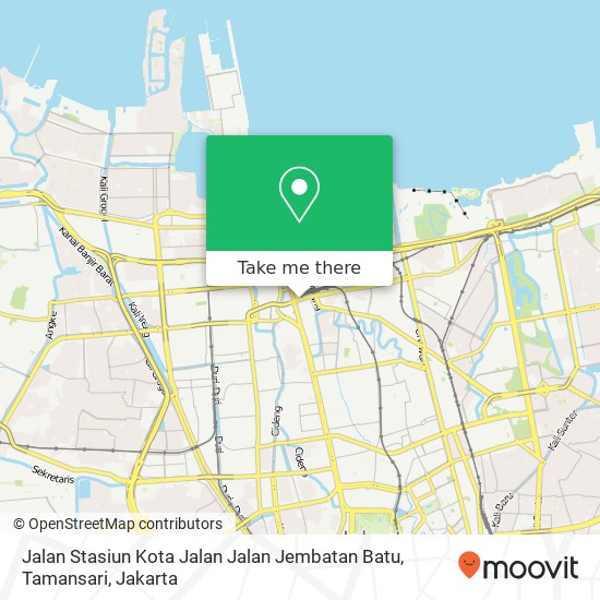 Jalan Stasiun Kota Jalan Jalan Jembatan Batu, Tamansari map