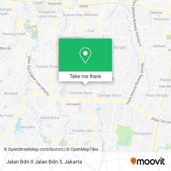 Jalan Bdn II Jalan Bdn 3 map