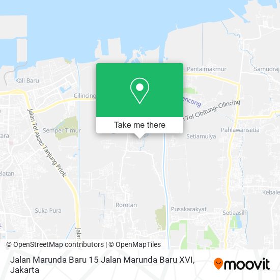 Jalan Marunda Baru 15 Jalan Marunda Baru XVI map