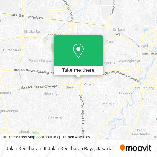 Jalan Kesehatan III Jalan Kesehatan Raya map