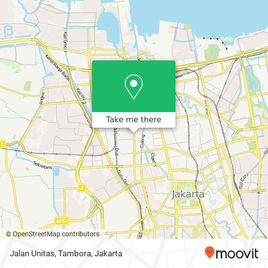 Jalan Unitas, Tambora map