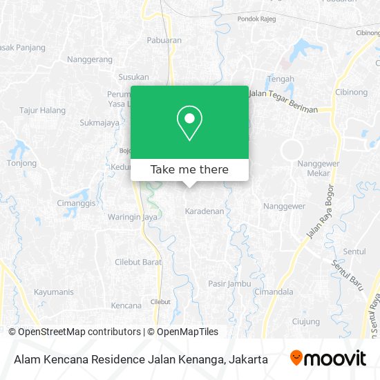 Alam Kencana Residence Jalan Kenanga map