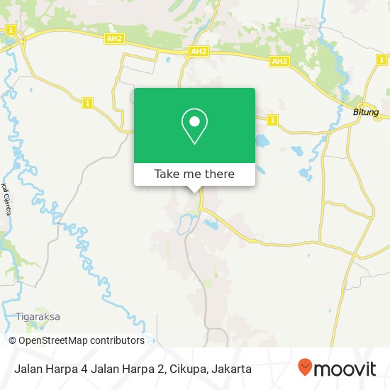 Jalan Harpa 4 Jalan Harpa 2, Cikupa map