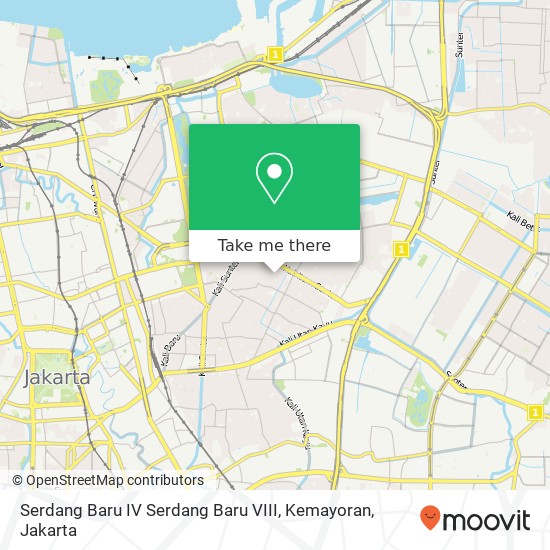 Serdang Baru IV Serdang Baru VIII, Kemayoran map