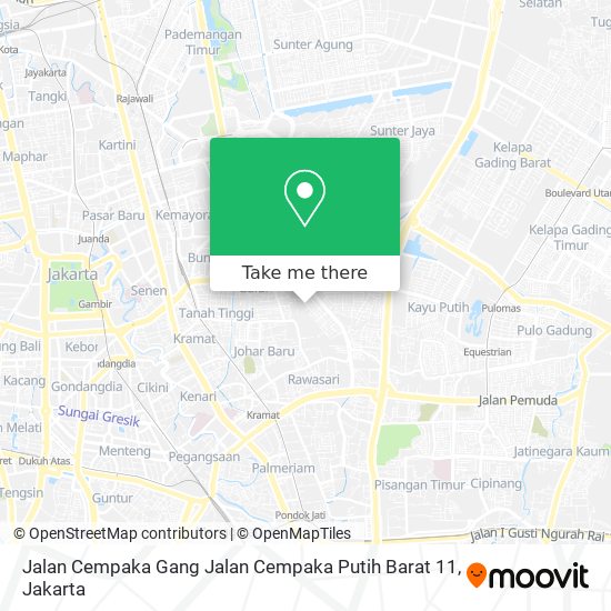 Jalan Cempaka Gang Jalan Cempaka Putih Barat 11 map