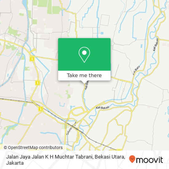 Jalan Jaya Jalan K H Muchtar Tabrani, Bekasi Utara map