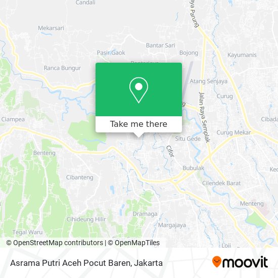 Asrama Putri Aceh Pocut Baren map