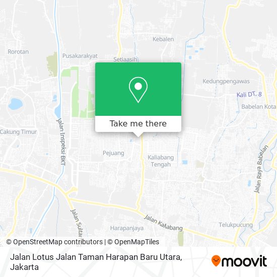 Jalan Lotus Jalan Taman Harapan Baru Utara map