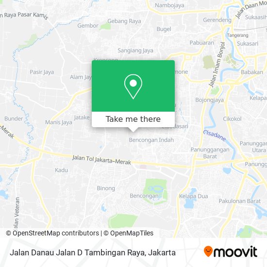 Jalan Danau Jalan D Tambingan Raya map