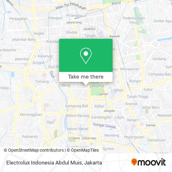 Electrolux Indonesia Abdul Muis map