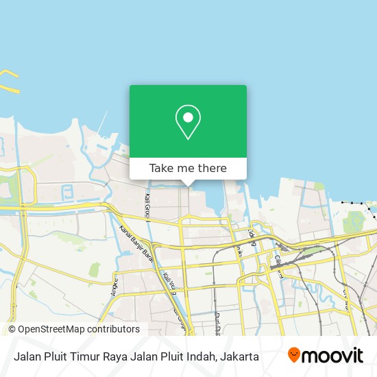 Jalan Pluit Timur Raya Jalan Pluit Indah map