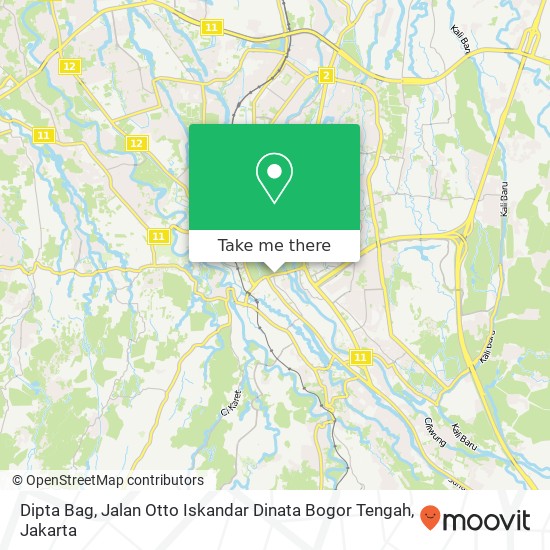 Dipta Bag, Jalan Otto Iskandar Dinata Bogor Tengah map