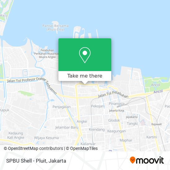 SPBU Shell - Pluit map