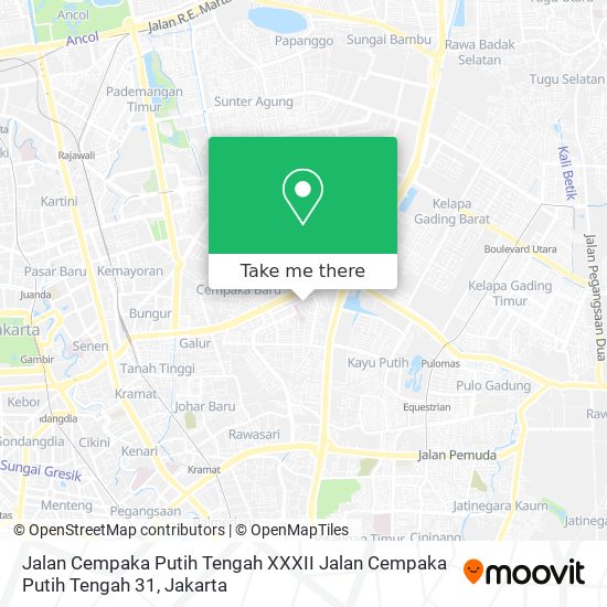 Jalan Cempaka Putih Tengah XXXII Jalan Cempaka Putih Tengah 31 map