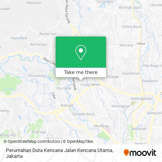 Perumahan Duta Kencana Jalan Kencana Utama map