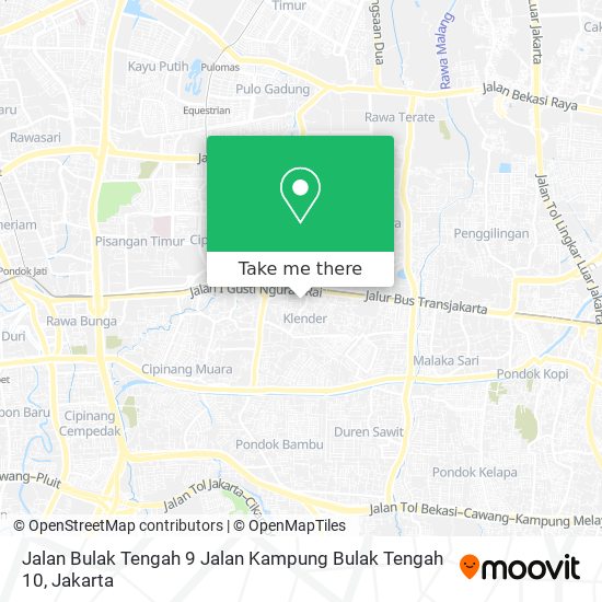 Jalan Bulak Tengah 9 Jalan Kampung Bulak Tengah 10 map