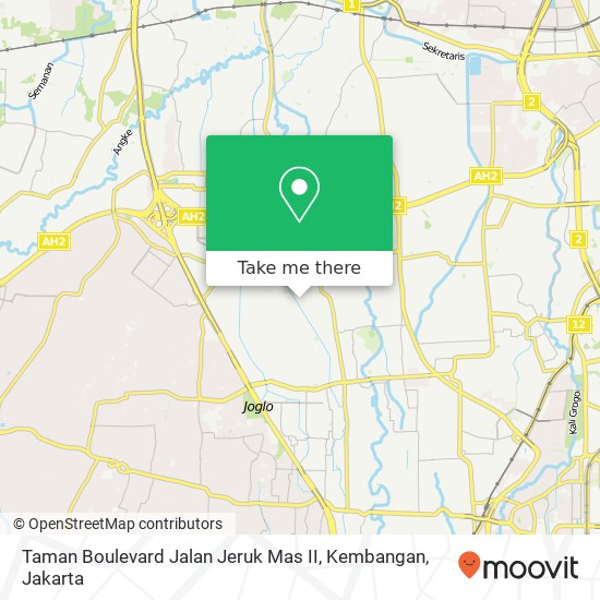 Taman Boulevard Jalan Jeruk Mas II, Kembangan map