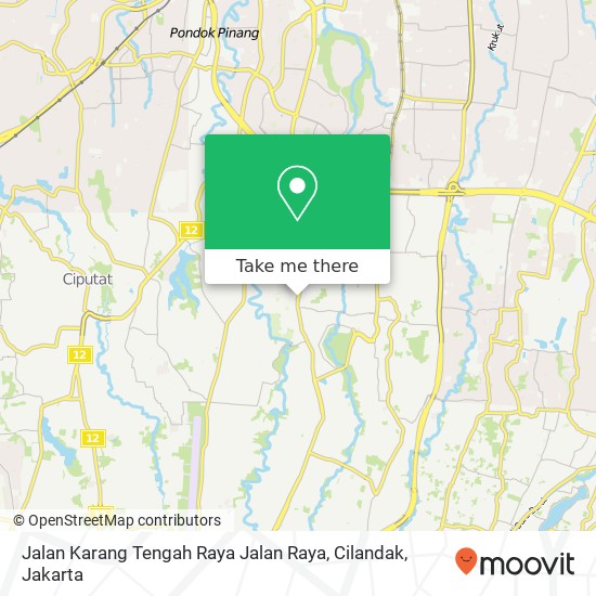 Jalan Karang Tengah Raya Jalan Raya, Cilandak map