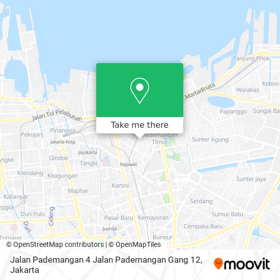 Jalan Pademangan 4 Jalan Pademangan Gang 12 map