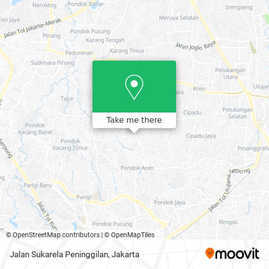 Jalan Sukarela Peninggilan map