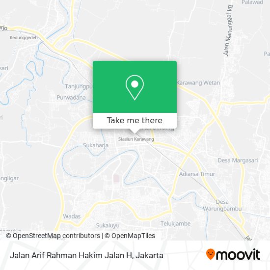 Jalan Arif Rahman Hakim Jalan H map