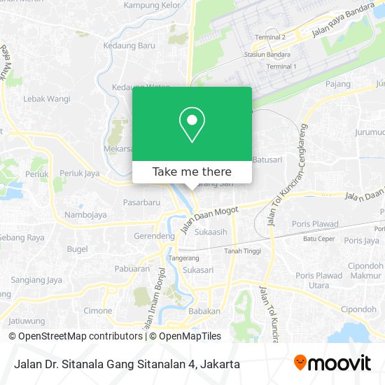 Jalan Dr. Sitanala Gang Sitanalan 4 map