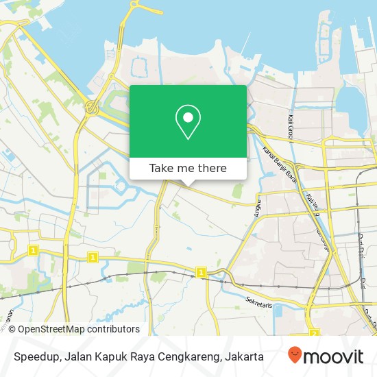 Speedup, Jalan Kapuk Raya Cengkareng map