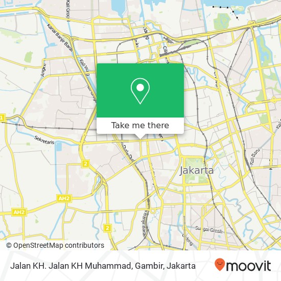 Jalan KH. Jalan KH Muhammad, Gambir map